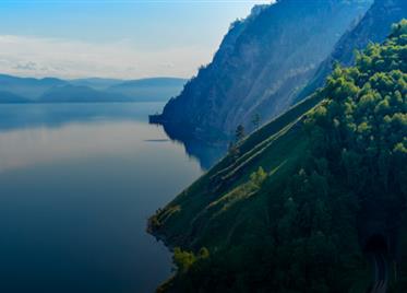 美丽的贝加尔湖火车线路
